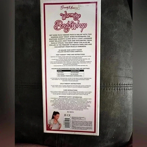 New Beauty Pro Lavender Infused, Heated Relief Luxury Warming Body Wrap | - Picture 2 of 2